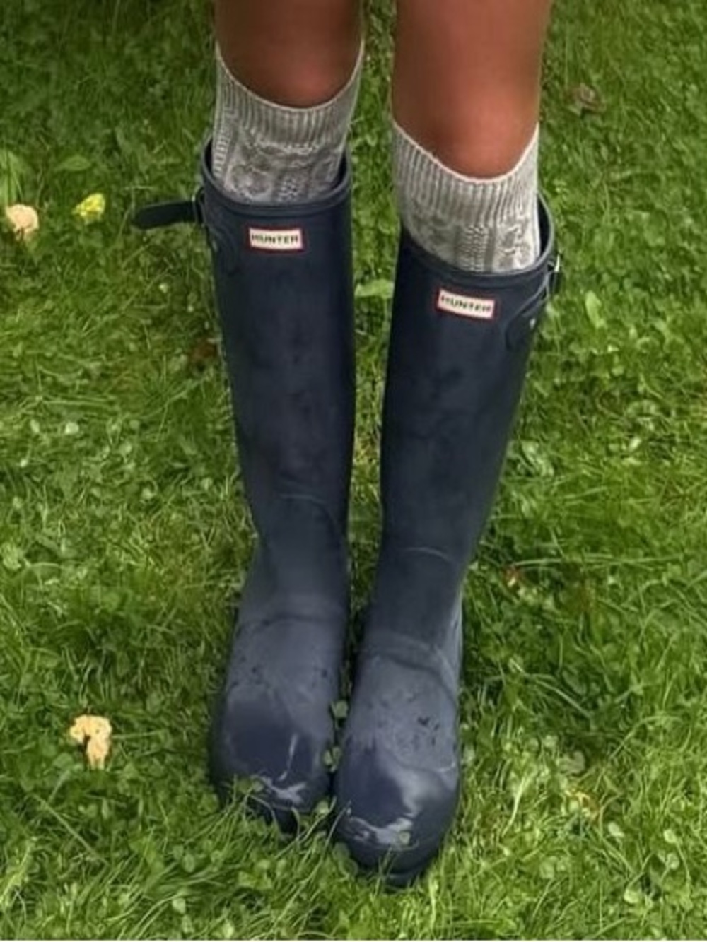 Hunter Women’s Tall Rain Boots in Navy